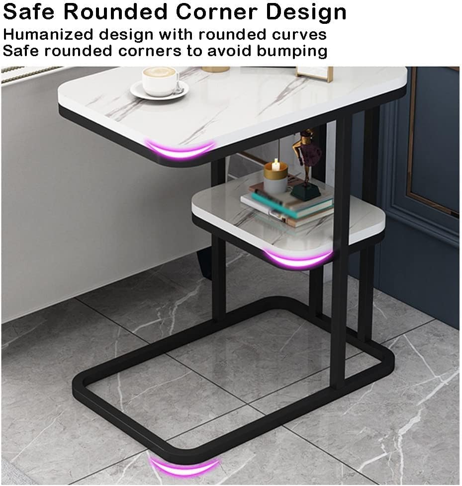 Приставний столик 5496 з двома рівнями для дивана, ліжка і ноутбука - мініатюра 8