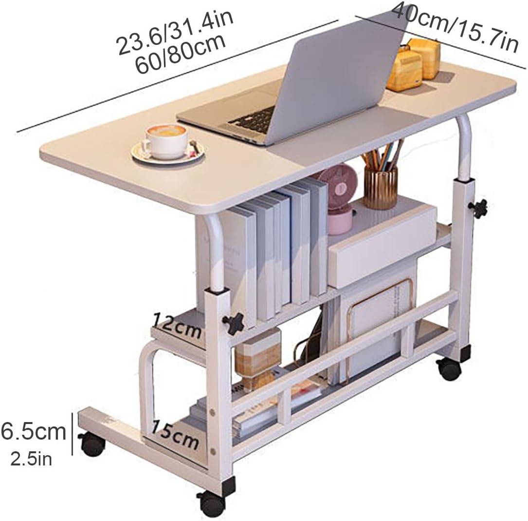 Мобільний столик 1846 для ноутбука з полицями і регулюванням висоти - мініатюра 5