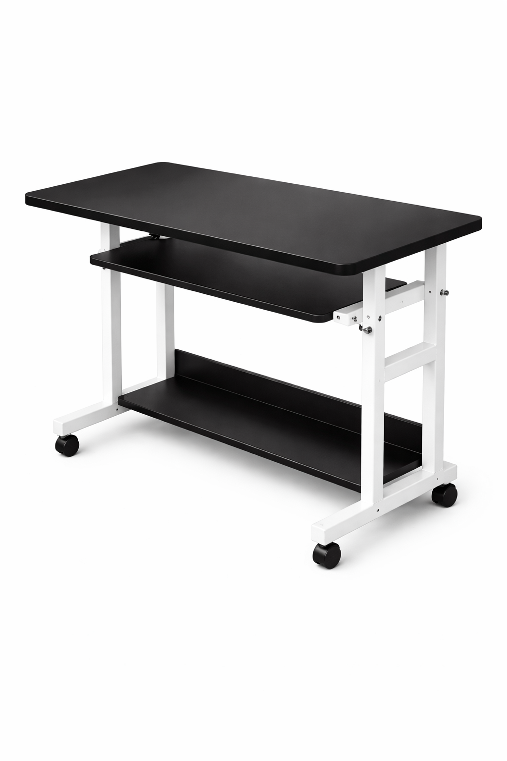 Мобільний комп'ютерний стіл 1845 з регулюванням висоти і полицею для клавіатури - мініатюра 8