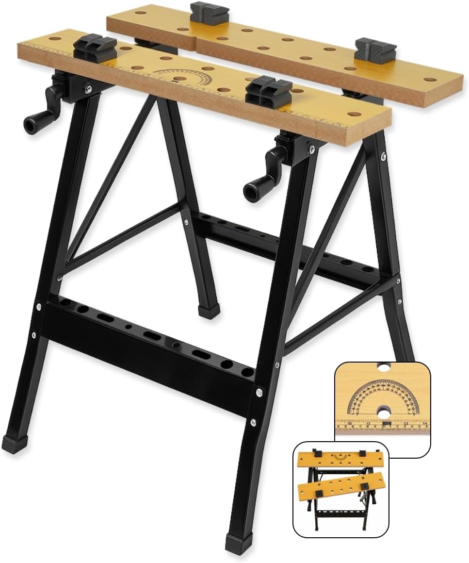 Стіл-верстак розкладний Vorel FT 560 × 780 × 620 мм для роботи ∙ Робочий стіл-верстак Vorel FT 560 × 780 × 620 мм