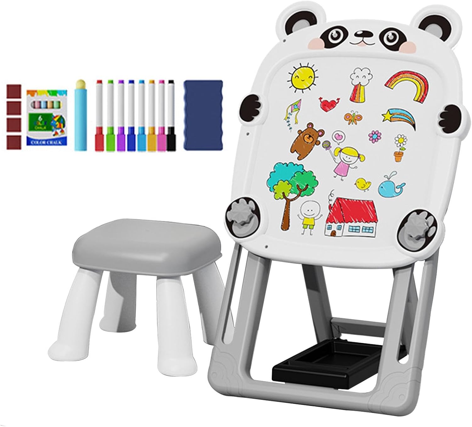 Двосторонній мольберт Happy BLB-Toys для малювання, магнітів і творчих занять - мініатюра 2