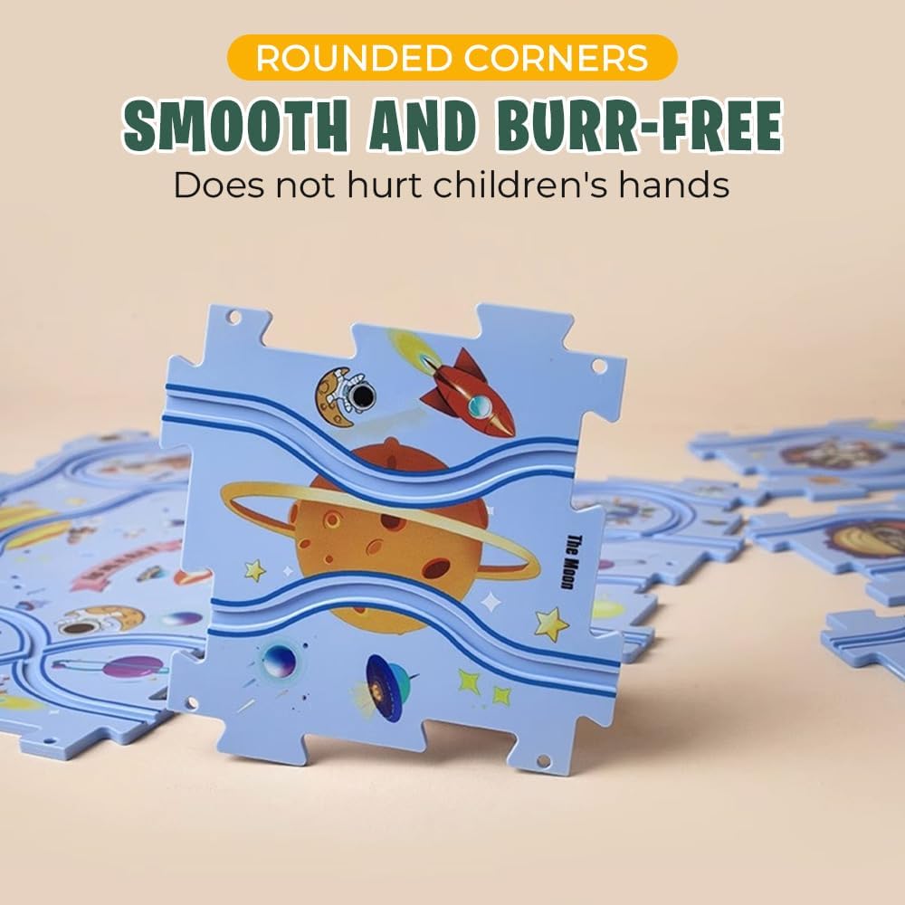 Пазл-конструктор 5PCS Rail Car для малюків з вагончиками і першими навичками складання - мініатюра 3