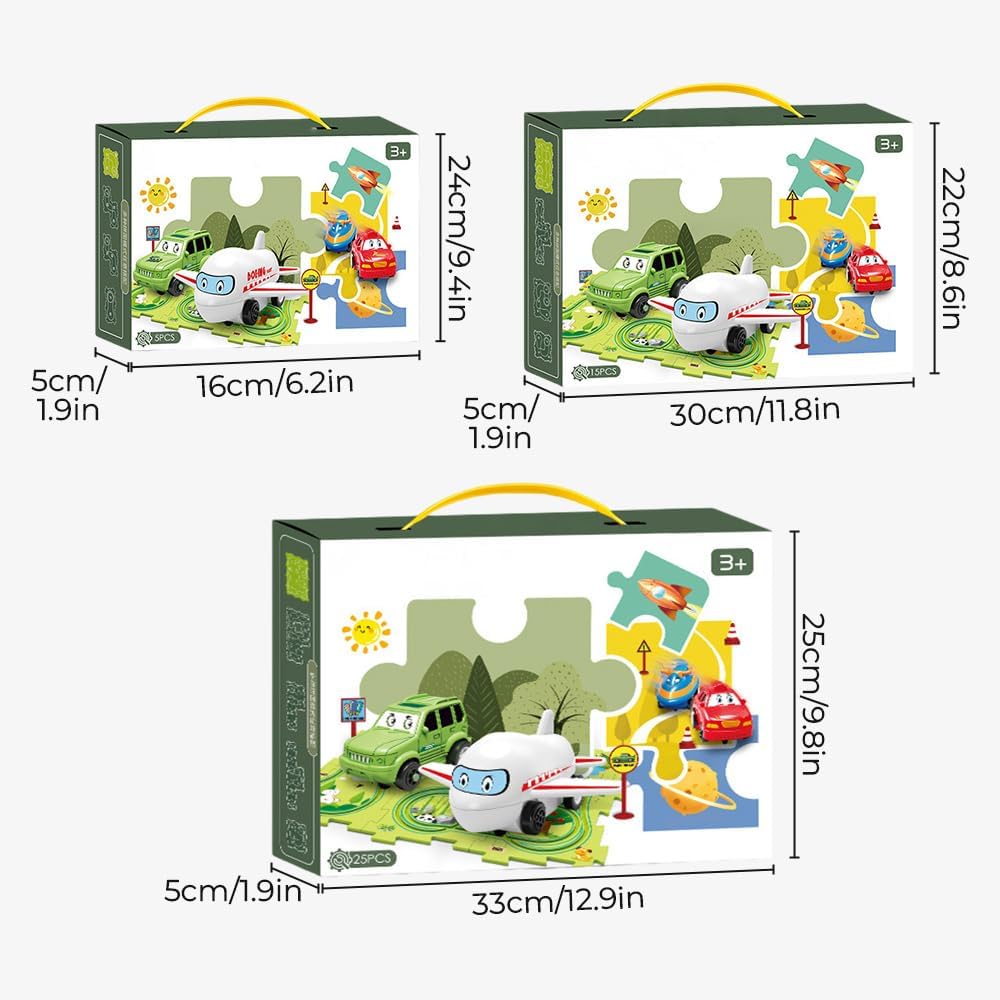 Пазл-конструктор 5PCS Rail Car для малюків з вагончиками і першими навичками складання - мініатюра 4