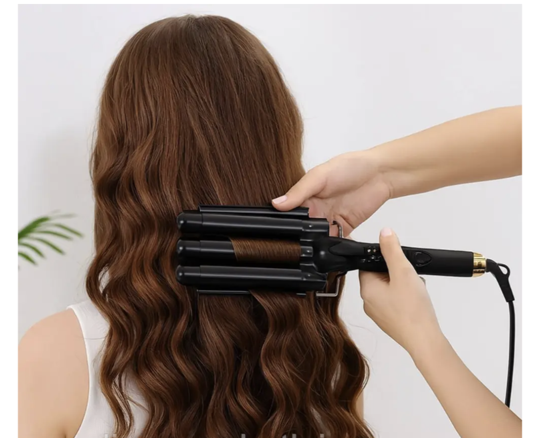 Потрійна плойка VGR V-591 для хвиль, локонів і об'ємної укладки вдома - мініатюра 5