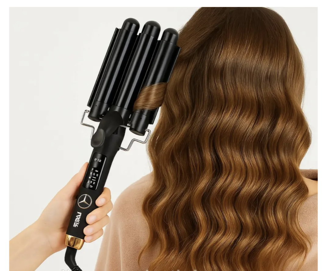 Потрійна плойка VGR V-591 для хвиль, локонів і об'ємної укладки вдома - мініатюра 7