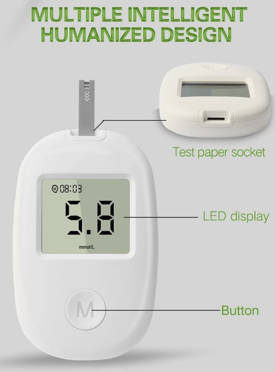 Глюкометр GLM-76 для вимірювання рівня цукру в крові - мініатюра 4