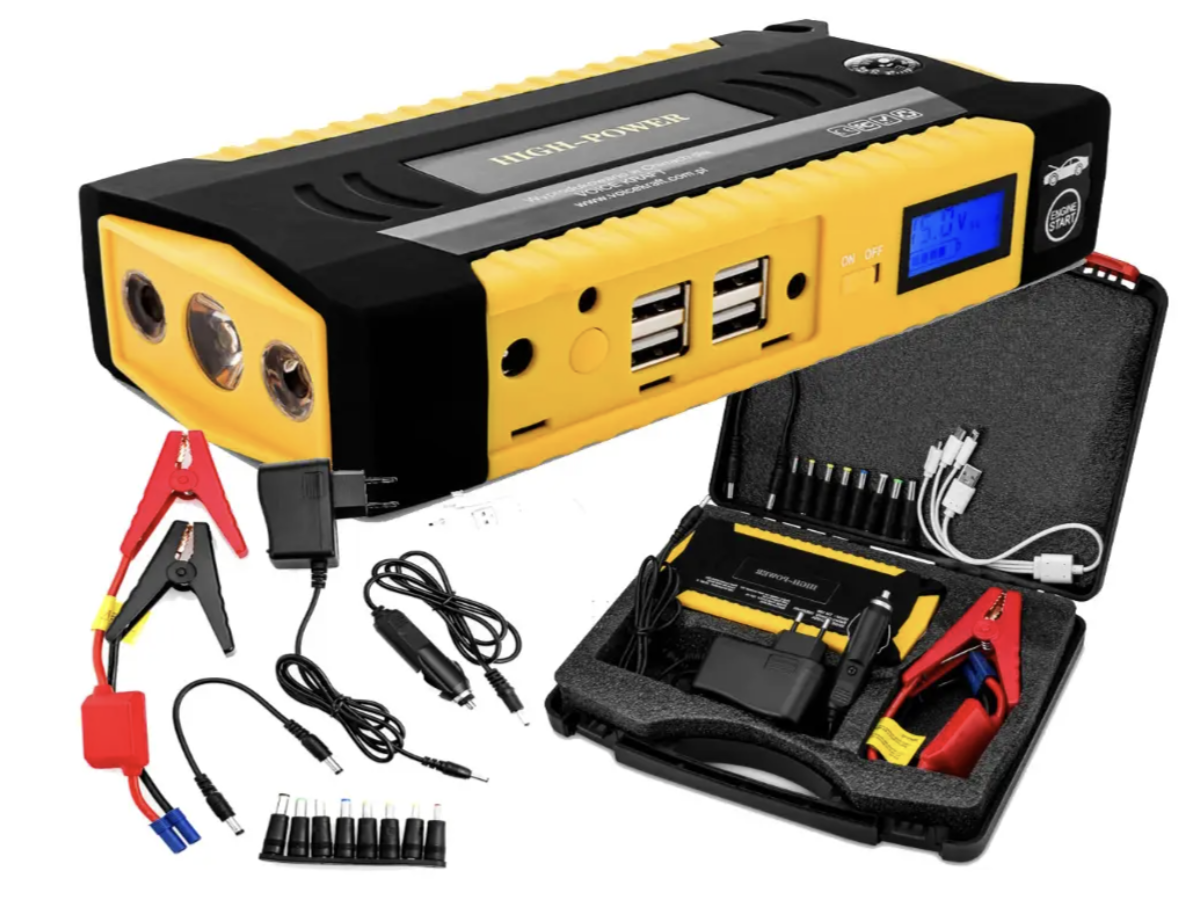 Пускозарядний пристрій з дисплеєм Jump Starter JS19D ∙ Автомобільний стартер і Powerbank Jump Starter JS19D
