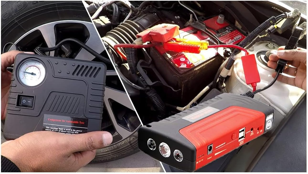 Пуско-зарядний пристрій EQUUS 12V 50800 mAh з компресором - мініатюра 4