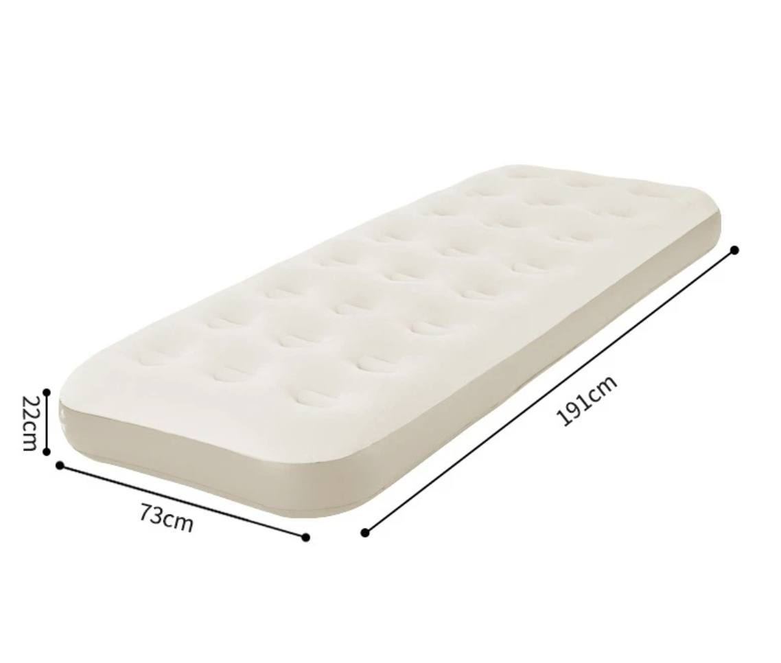 Односпальний надувний матрац 191 x 73 x 22 см для дому і кемпінгу - мініатюра 8