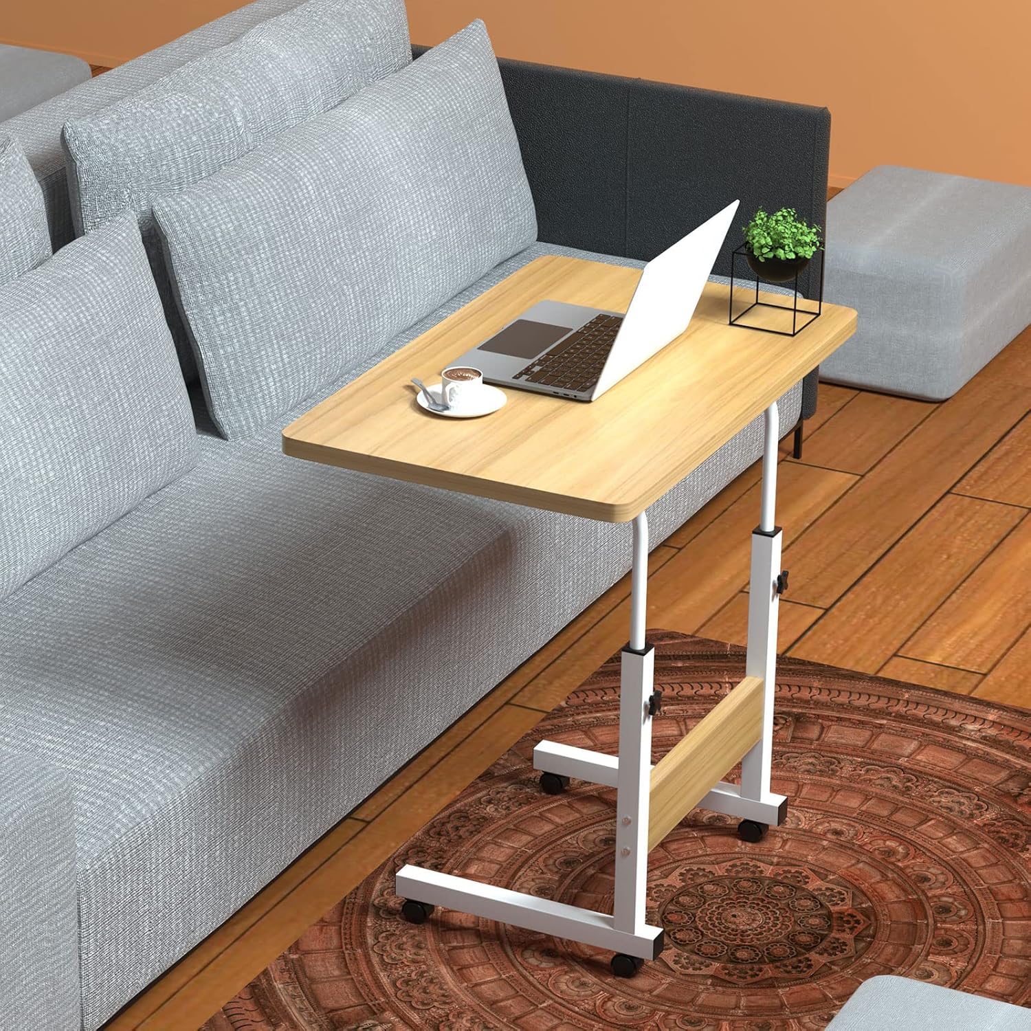 Столик для ноутбука Drom 60 x 40 см з регулюванням висоти і колесами - мініатюра 8