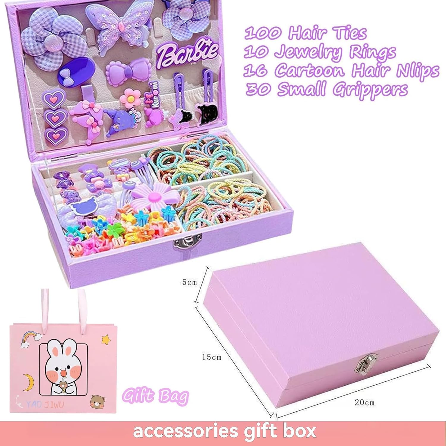 Подарунковий набір аксесуарів для волосся Куромі з 155 елементами - мініатюра 4