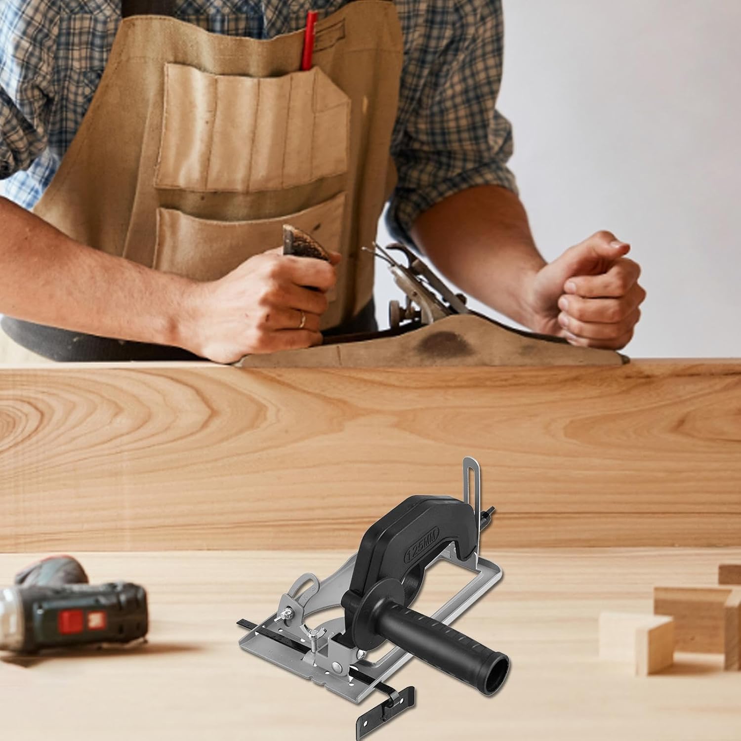 Тримач для кутової шліфувальної машини з кутом 0-45° і глибиною 0-40 мм - мініатюра 3