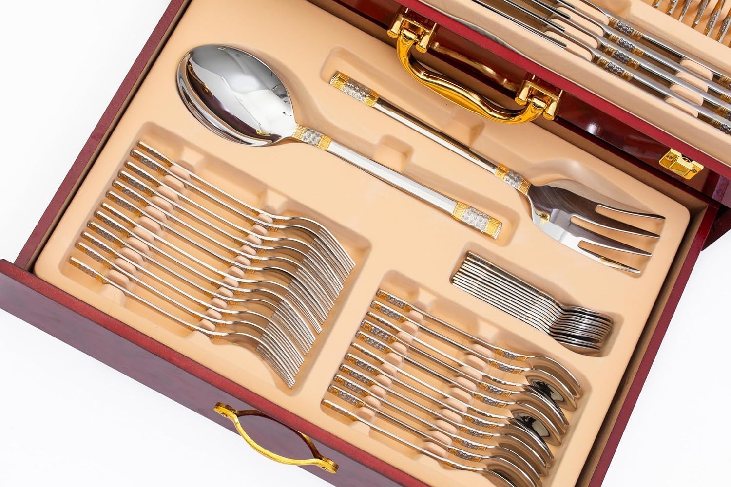 Набір столових приборів Bachmayer 72 предмети на 12 персон у кейсі - мініатюра 7