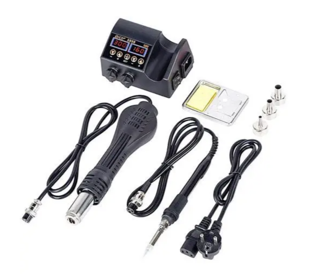Паяльна станція Micro JCD 8898 80Вт з термофеном ∙ Цифровий паяльний набір Micro JCD 8898