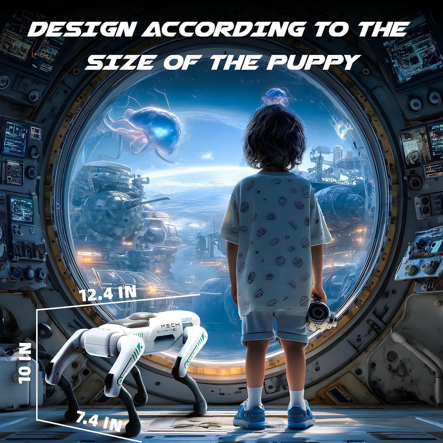 Робот-собака MECH GUARDIAN для інтерактивної гри і програмування - мініатюра 3