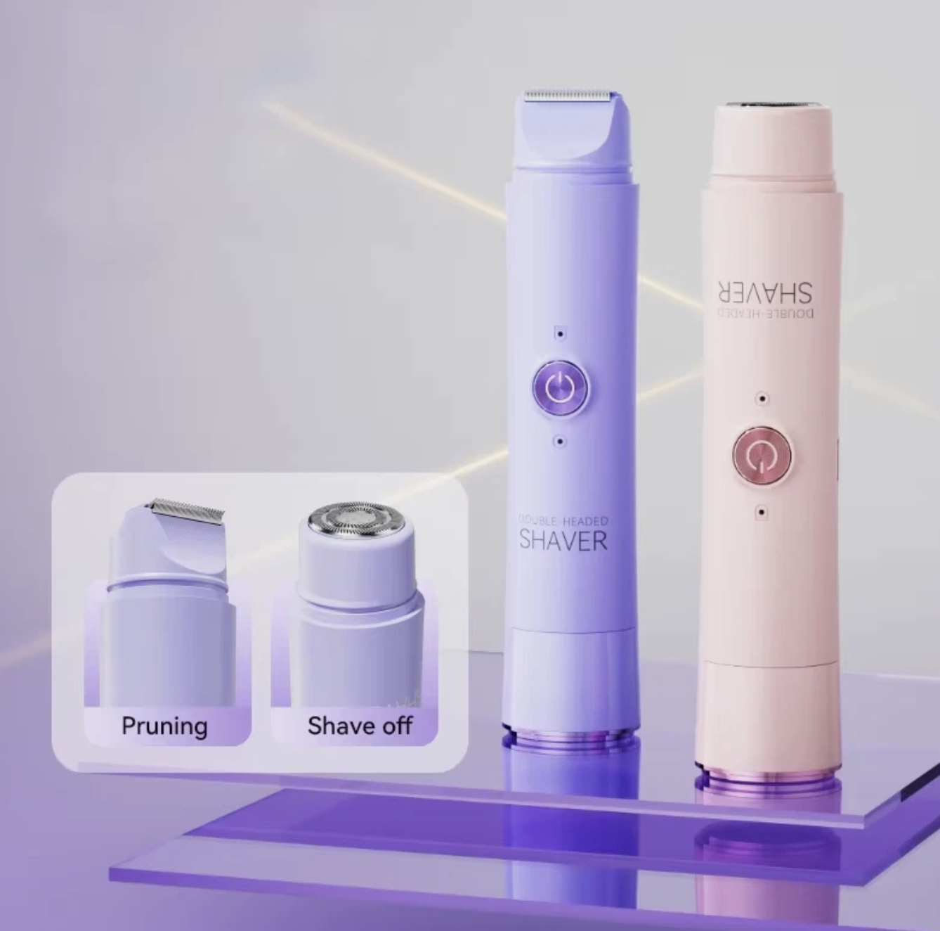 Міні шейвер SHAVER 2 в 1 для делікатного щоденного догляду - мініатюра 5