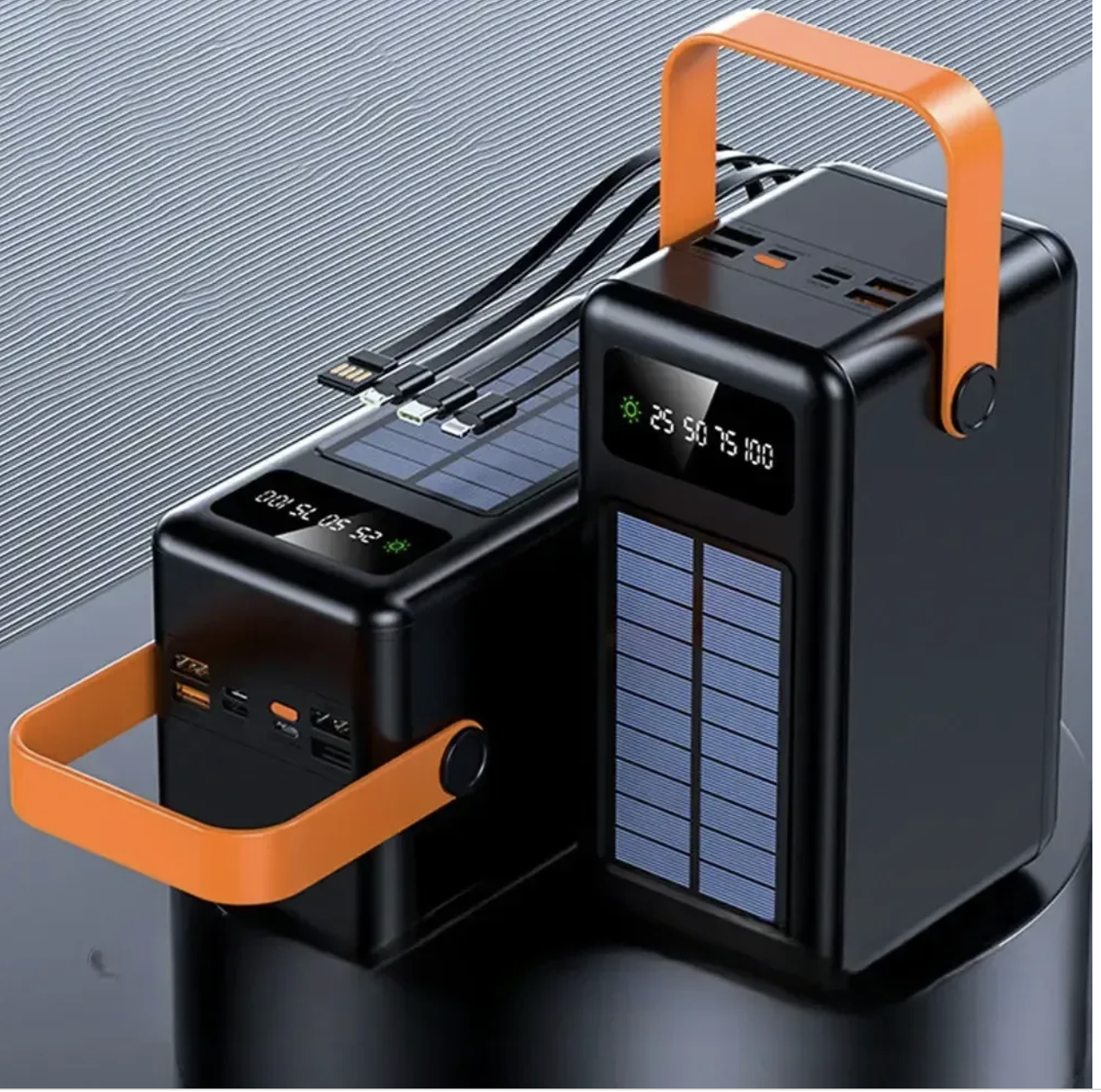 Power Bank YM-641 CX 180000 mAh із сонячною панеллю і ліхтариком - мініатюра 3