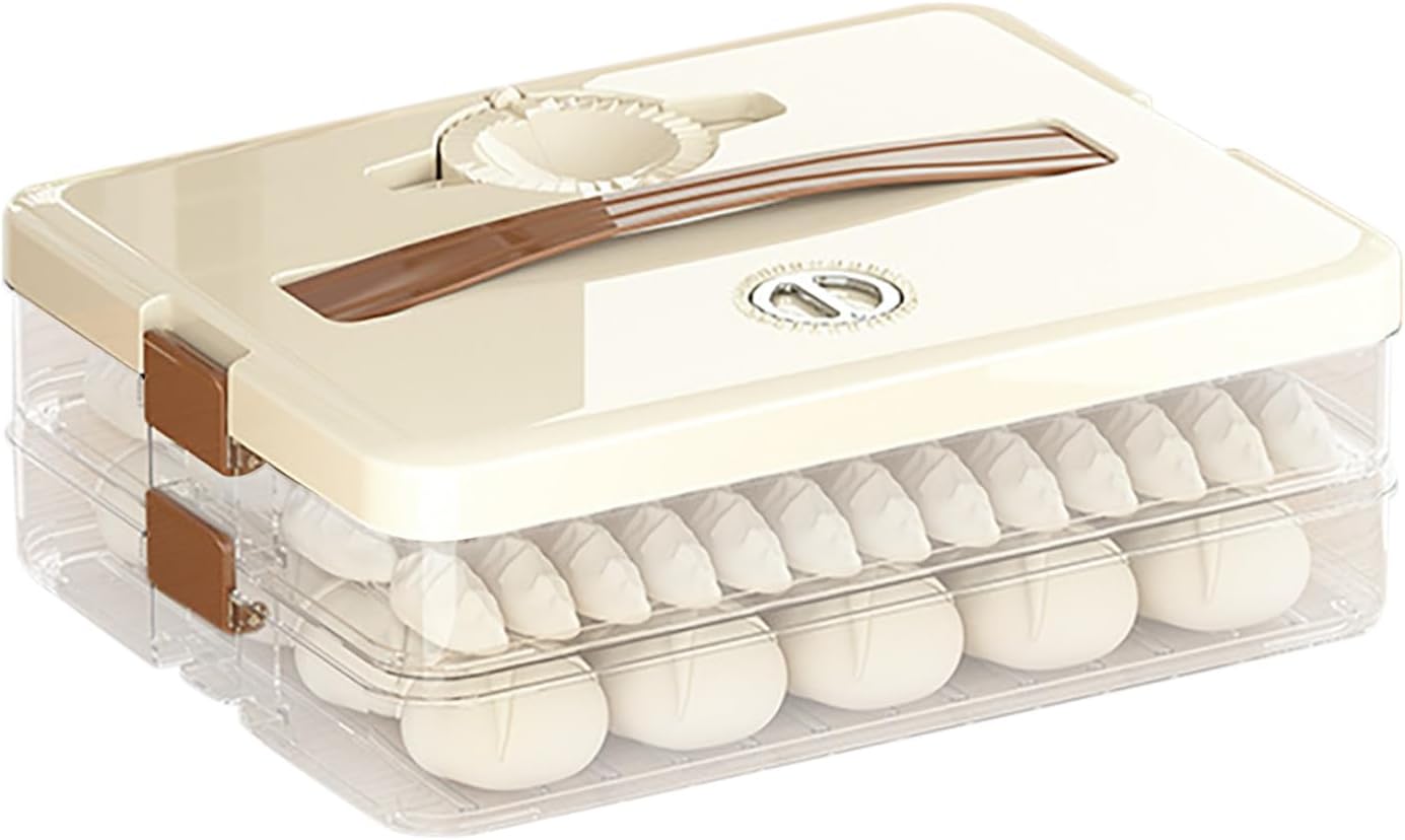 Контейнер дворівневий для заморожування пельменів і вареників 30,5×22,5×7,5 см ∙ Пластиковий контейнер 30,5×22,5×7,5 см для зберігання і заморожування