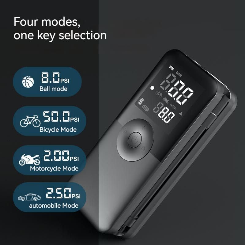 Компресор Carsun C3106 з акумулятором 4000 mAh для шин і спорту - мініатюра 4