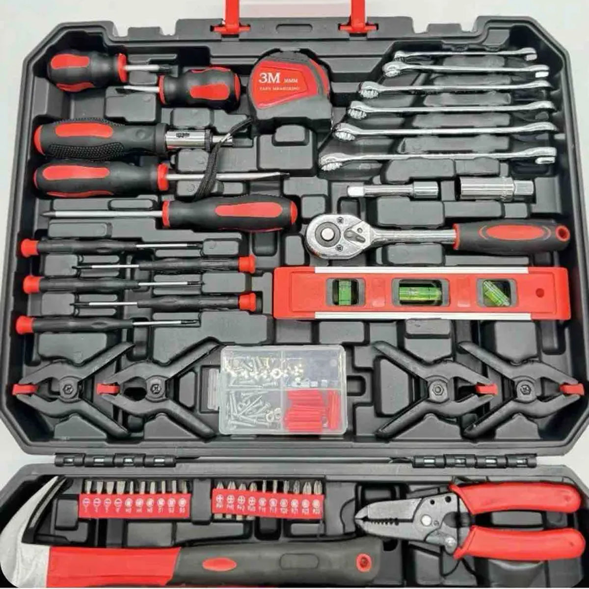 Набір інструментів 157 предметів у кейсі для авто, дому і гаража - мініатюра 2