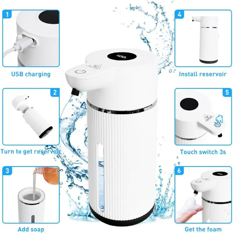 Безконтактний дозатор мила M15 з дисплеєм для ванної і кухні - мініатюра 8