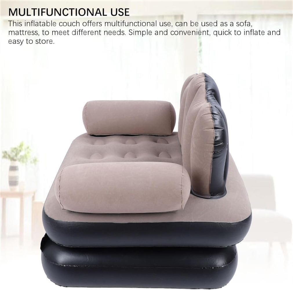 Надувне крісло 2 в 1 з електронасосом для дачі і кемпінгу - мініатюра 5