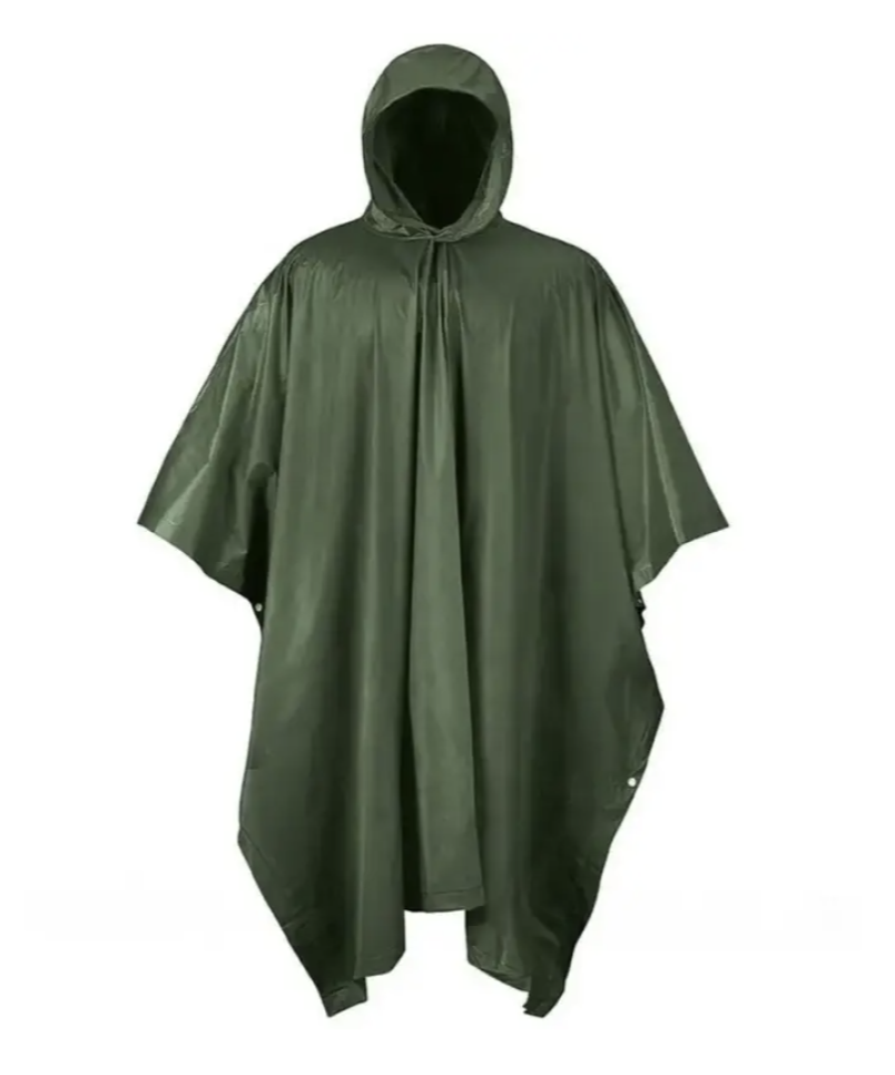 Пончо 3 в 1 для дощу, тенту і підстилки в поході - мініатюра 3