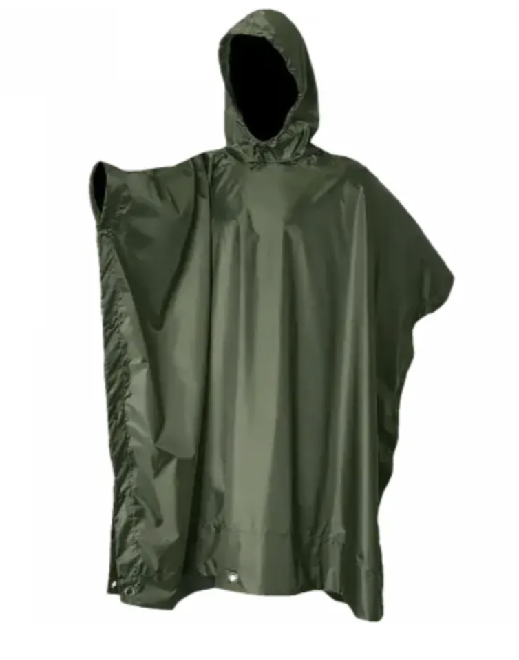Пончо 3 в 1 для дощу, тенту і підстилки в поході - мініатюра 4