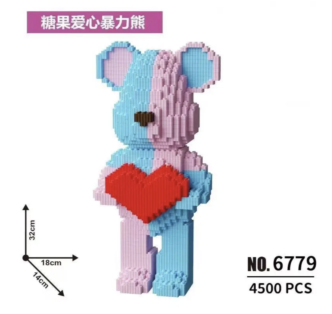 Конструктор BearBrick 4500 деталей для дітей, підлітків і дорослих - мініатюра 2