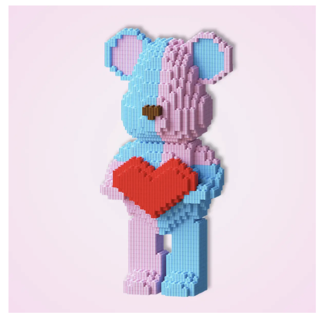 Конструктор BearBrick 4500 деталей для дітей, підлітків і дорослих - мініатюра 4