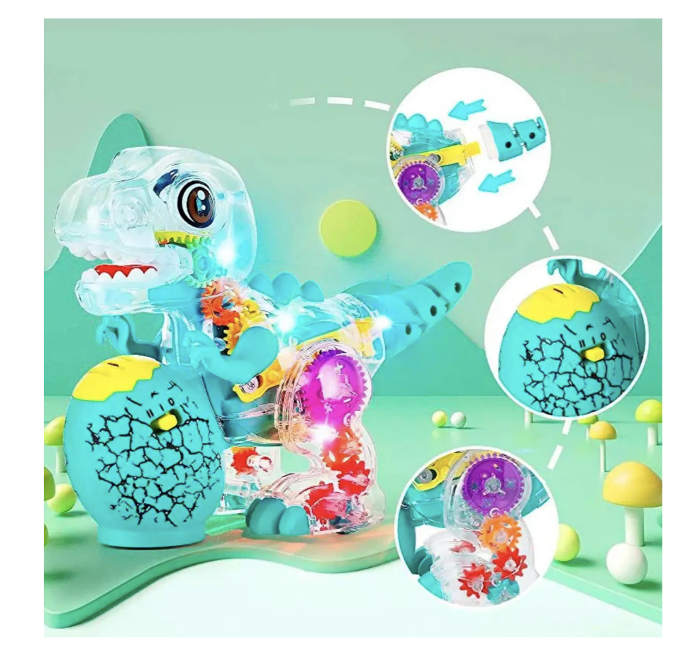 Танцюючий динозавр Dinas Gear з музикою, світлом і рухом - мініатюра 2