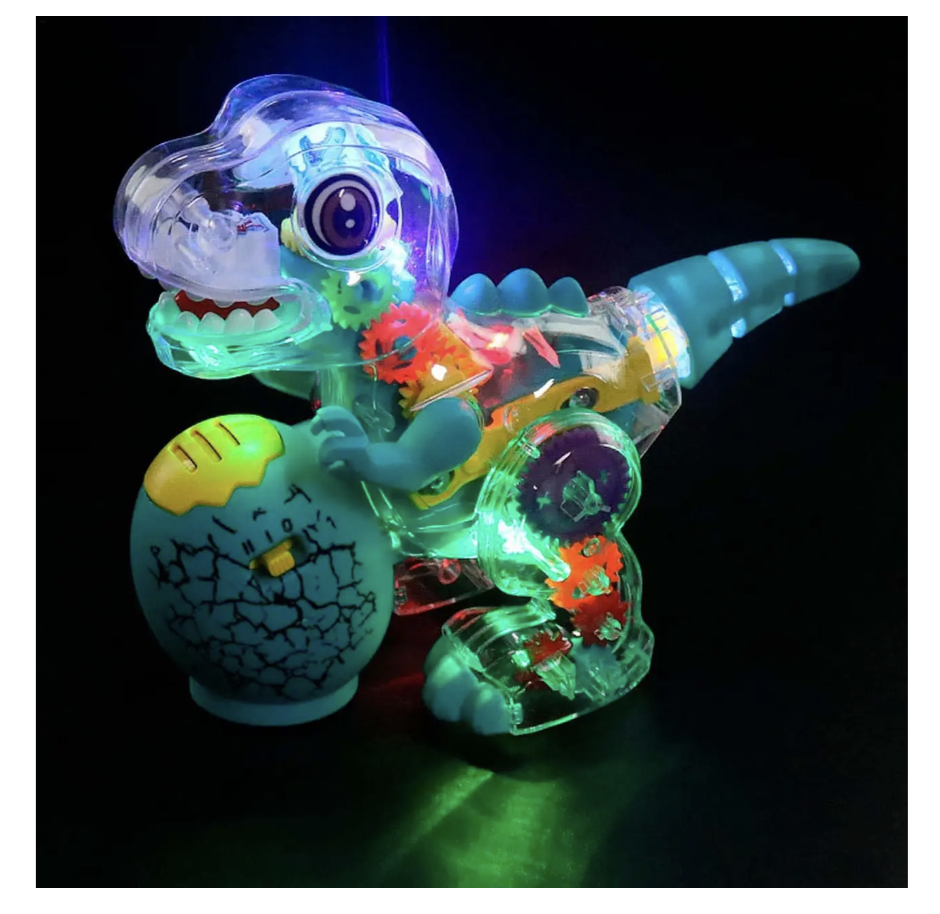 Танцюючий динозавр Dinas Gear з музикою, світлом і рухом - мініатюра 5