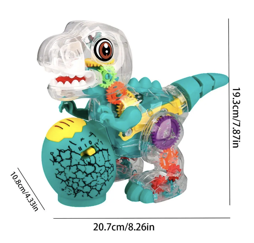 Танцюючий динозавр Dinas Gear з музикою, світлом і рухом - мініатюра 7