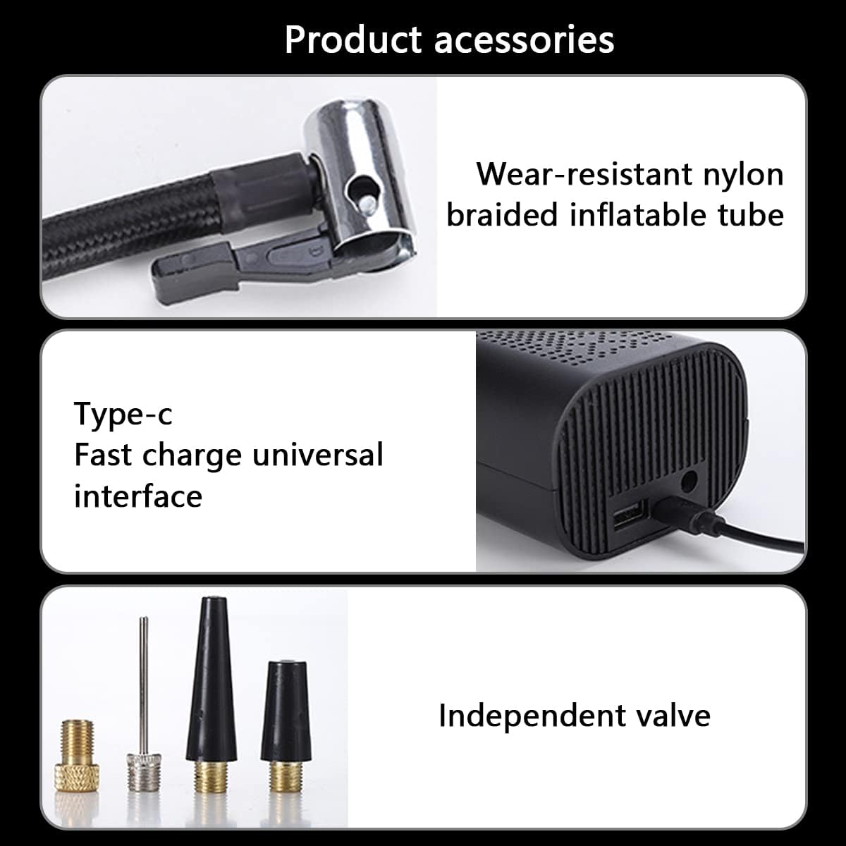 Портативний компресор Wireless Pump 12В ST5509D - мініатюра 4