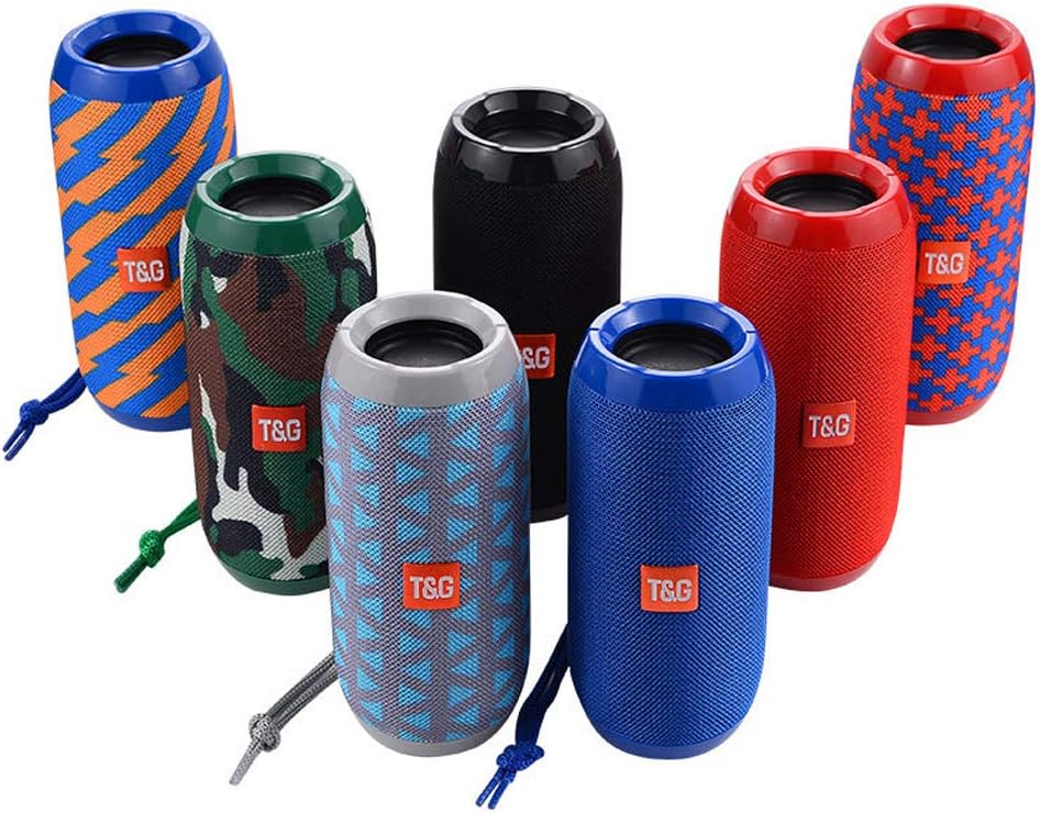Портативна стереоколонка Bluetooth T&G TG117 для відпочинку ∙ Бездротова водостійка Bluetooth-колонка TG-117 для дому