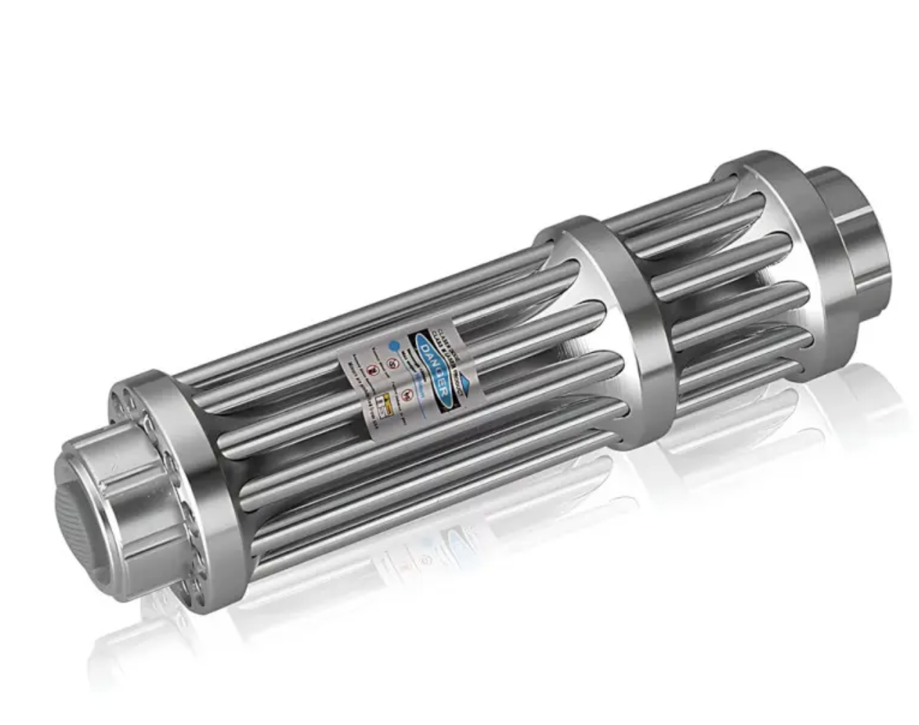 Синя лазерна указка Laser B017 445 nm з 5 насадками - мініатюра 3