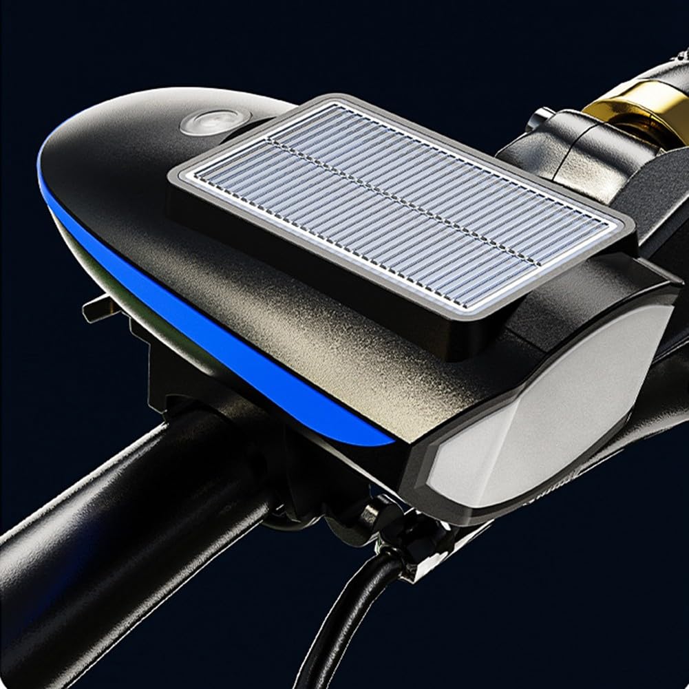 Велофара X-Balog S7599 з USB Type-C і дзвінком для безпечних поїздок - мініатюра 2