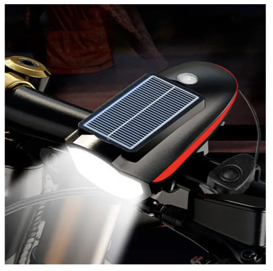 Велофара X-Balog S7599 з USB Type-C і дзвінком для безпечних поїздок - мініатюра 5