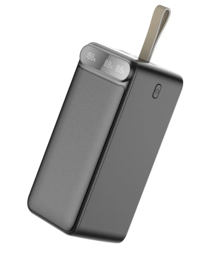 Зовнішній акумулятор Power Bank на 100 000 мАг з дисплеєм і ліхтариком AWEI P101K 22.5W - мініатюра 4