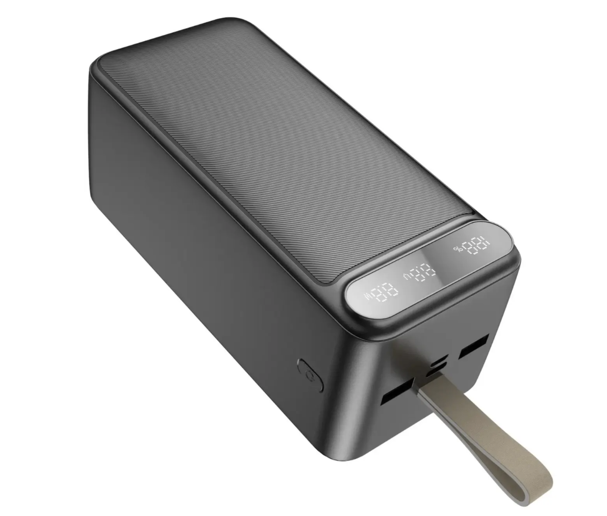 Зовнішній акумулятор Power Bank на 100 000 мАг з дисплеєм і ліхтариком AWEI P101K 22.5W - мініатюра 6
