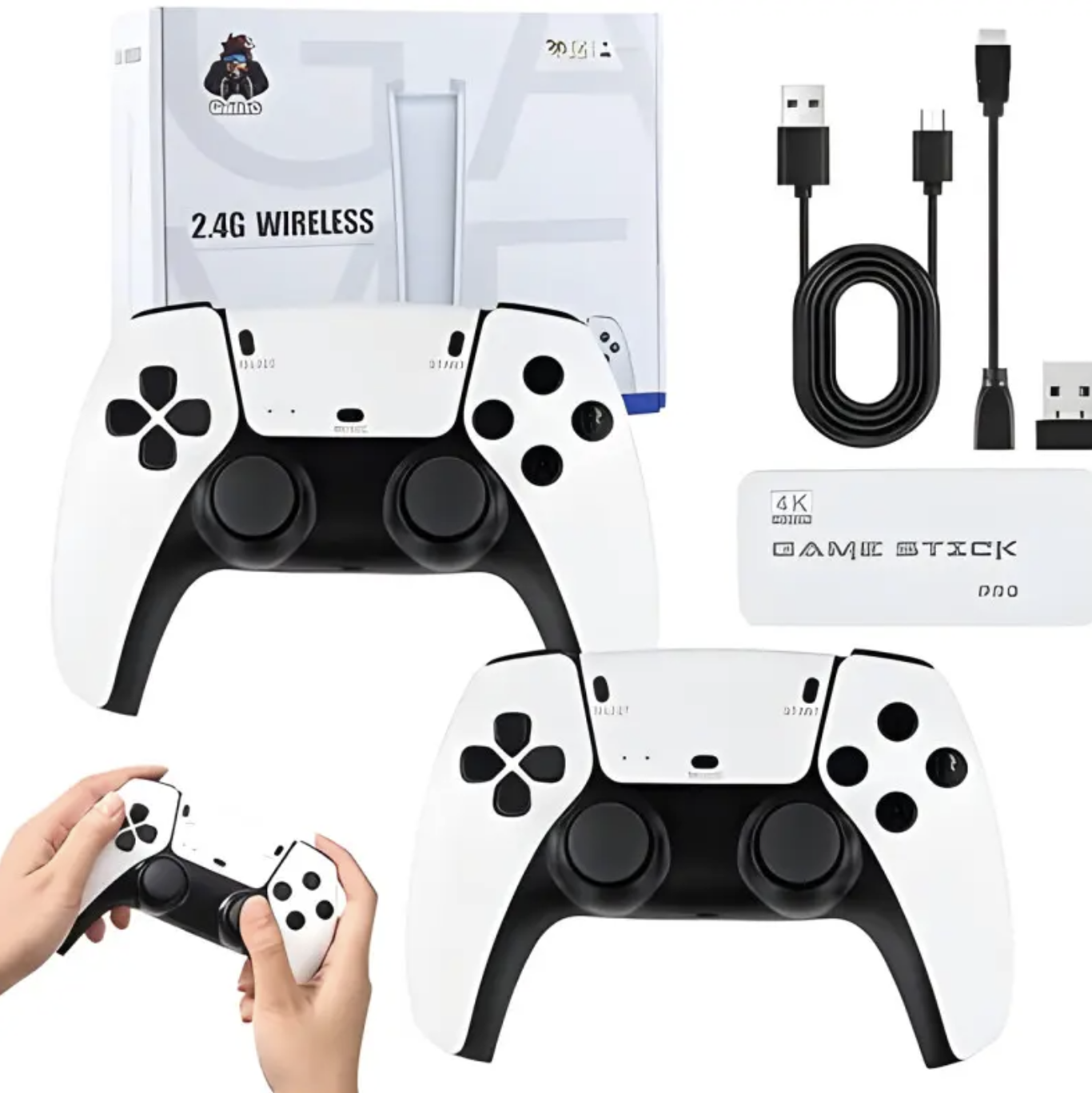 M15 Game Stick 4K 64GB з 20 000 іграми і двома джойстиками - мініатюра 4