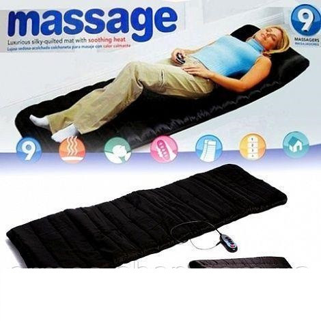 Масажний матрац - електромасажер з підігрівом для тіла - мініатюра 3