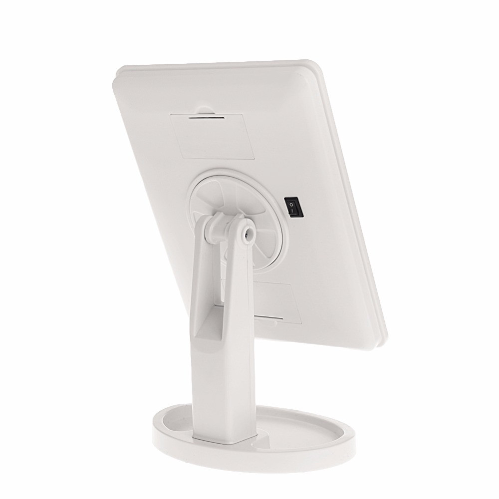 Квадратне настільне дзеркало з підсвіткою LED Smart Touch Mirror для макіяжу - мініатюра 2