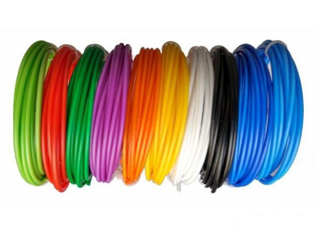 Pla пластик для 3D ручки ∙ Набір 5 кольорів по 10 метрів ∙ Пластик для дитячої 3D ручки, 50 метрів - мініатюра 2
