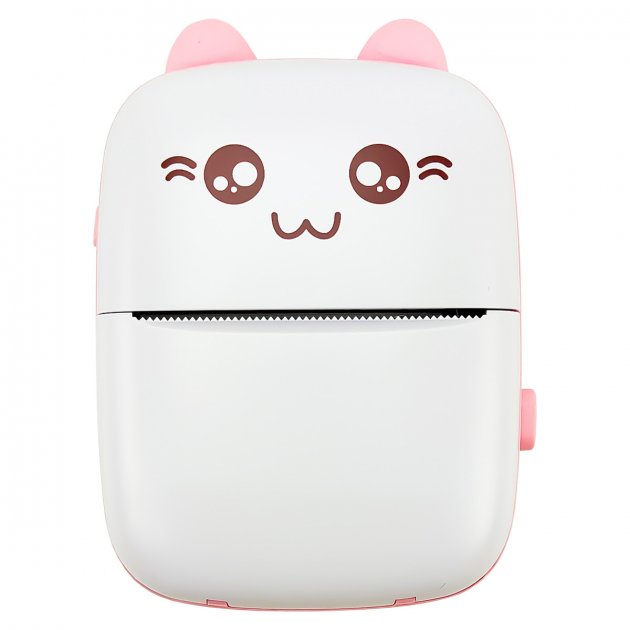 Портативний дитячий Bluetooth принтер Mini printer бездротовий з термодруком без чорнил ∙ Android / IOS ∙ USB зарядка - мініатюра 2