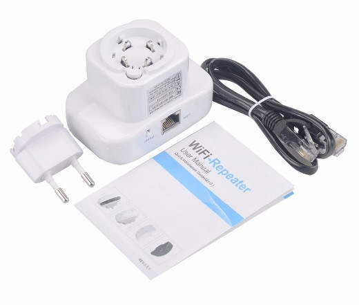 Бездротовий WI-FI репітер – підсилювач сигналу 802.11N/B/G 2dBi ∙ Розширювач діапазону WI-FI мережі в розетку - мініатюра 6