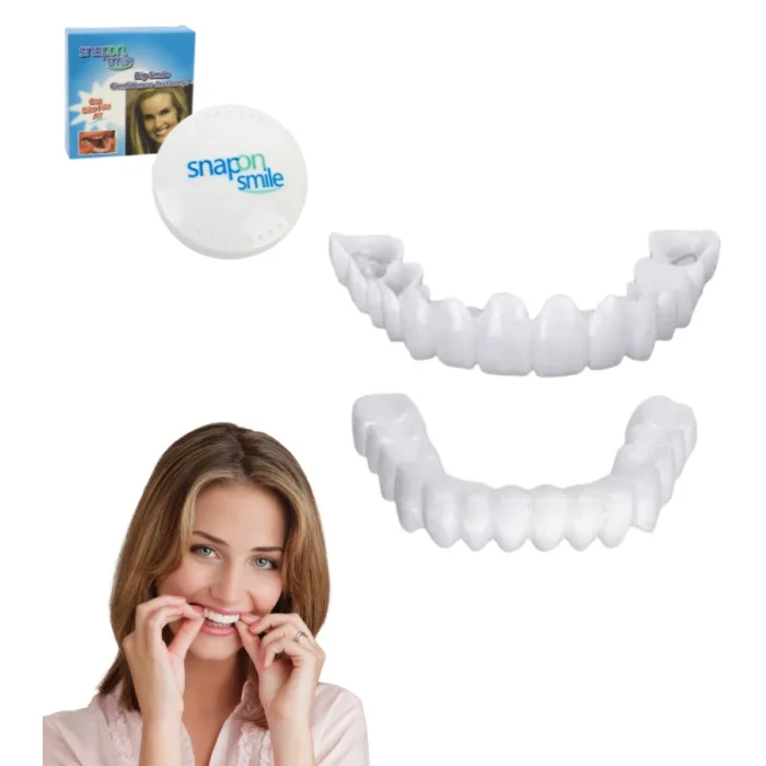 Знімні вініри Snap On Smile на 2 щелепи для швидкого візуального ефекту усмішки - мініатюра 8