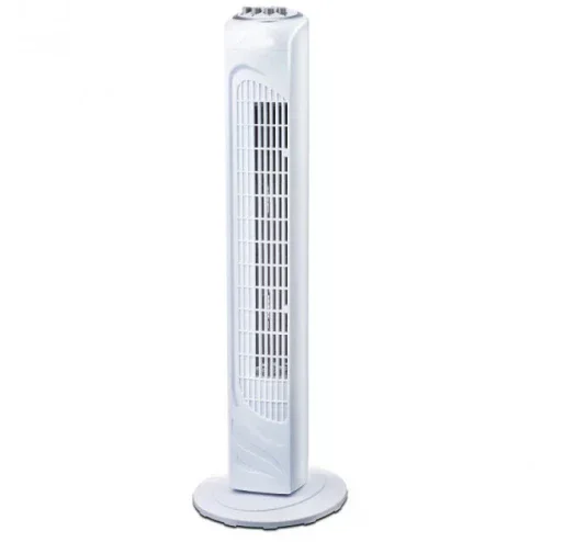 Підлоговий колонний вентилятор DOMOTEC MS-1627 White Tower Fan з таймером і поворотом • Баштовий вентилятор 45 Вт на 3 швидкості для дому та офісу