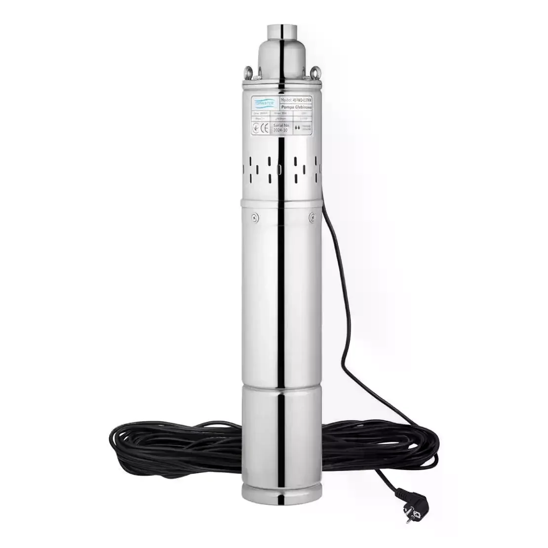 Свердловинний шнековий насос Screw Pump 4QGD2 1500W 120 м • Заглибний насос для подачі води зі свердловини, будинку, дачі та системи водопостачання
