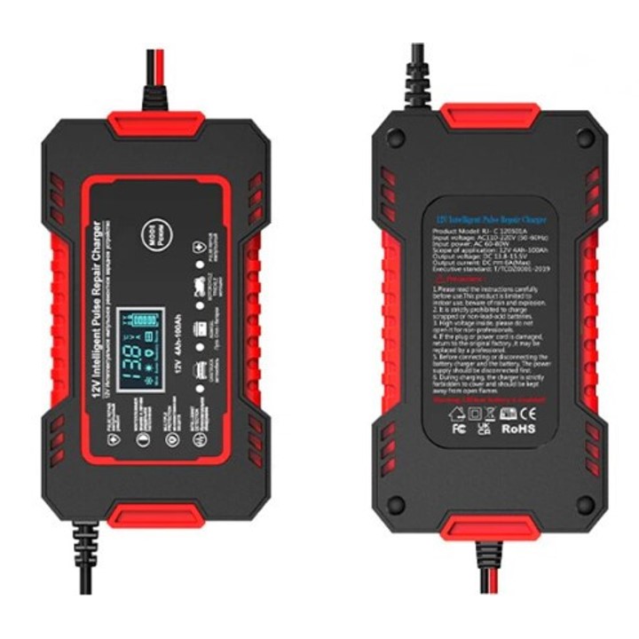 Інтелектуальний зарядний пристрій EAFC 12V 6A для авто і мото акумуляторів - мініатюра 2